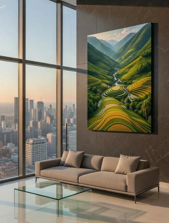 Artwork canvas printing